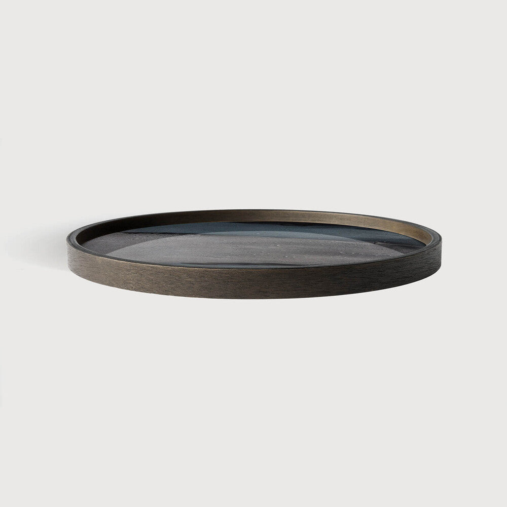 Plateau en Verre Organic Graphite 30cm - Ethnicraft
