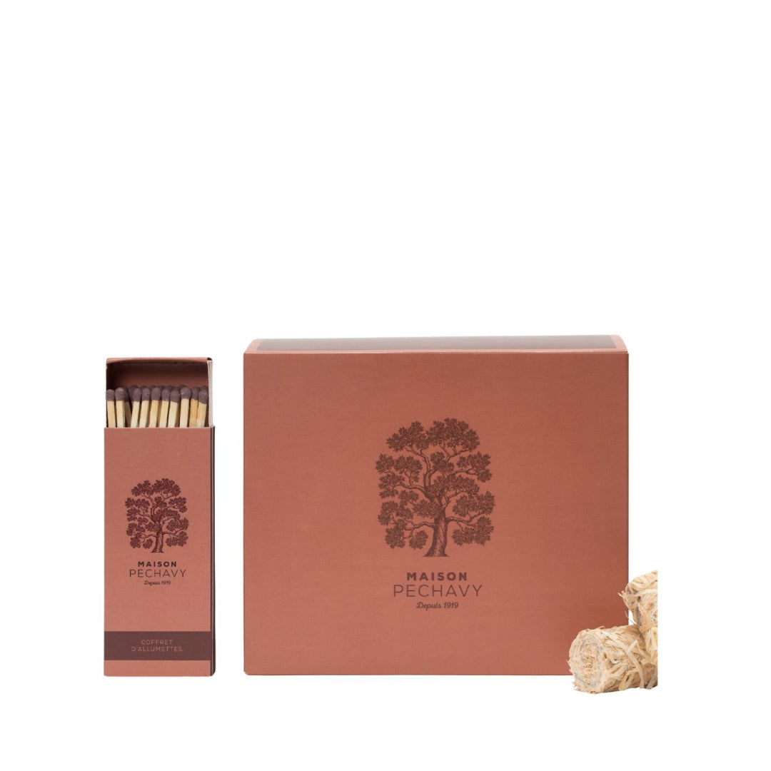 Coffret de 56 Allumes-Feux Naturels & 35 Allumettes Carbone - Maison Pechavy