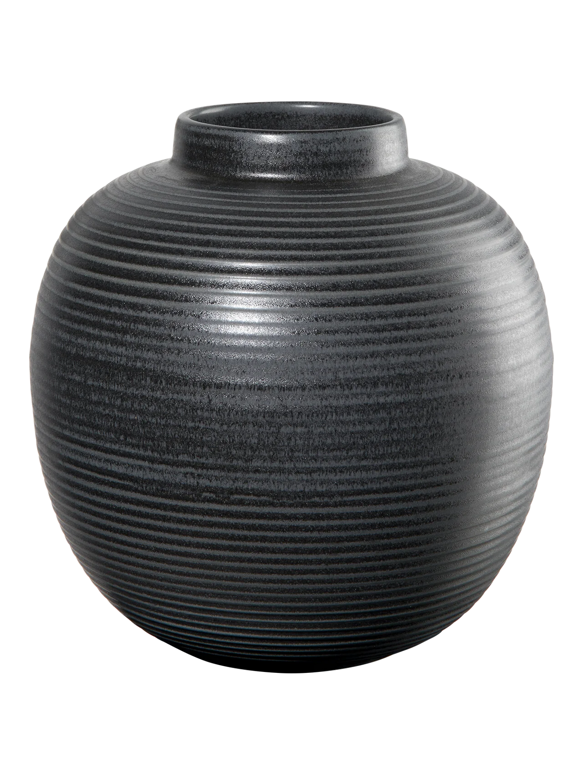 Vase en Grès Noir Strié - ASA