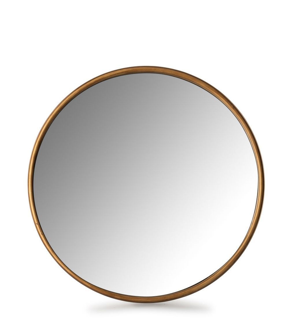 Miroir Rond Doré Gramdo D.80 cm / D.51 cm - Athezza