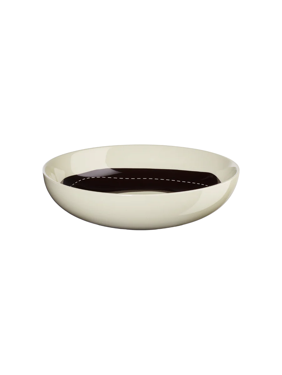 Coupelle en Grès Noire et Blanche D.18cm - Asa