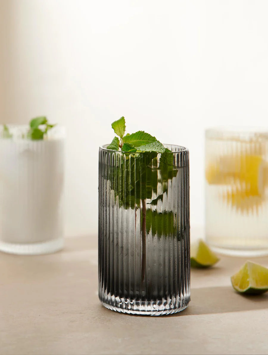 Carafe en Verre et son Verre à Boire Transparent ou Gris - ASA