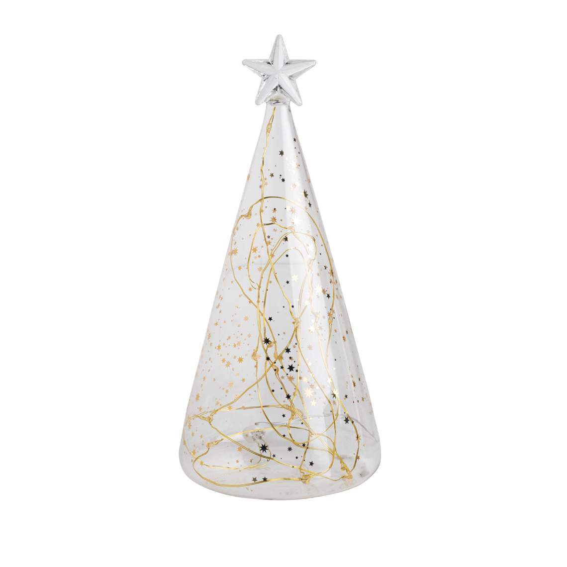 Sapin Lumineux LED en Verre H.22 / H.30 cm - Räder