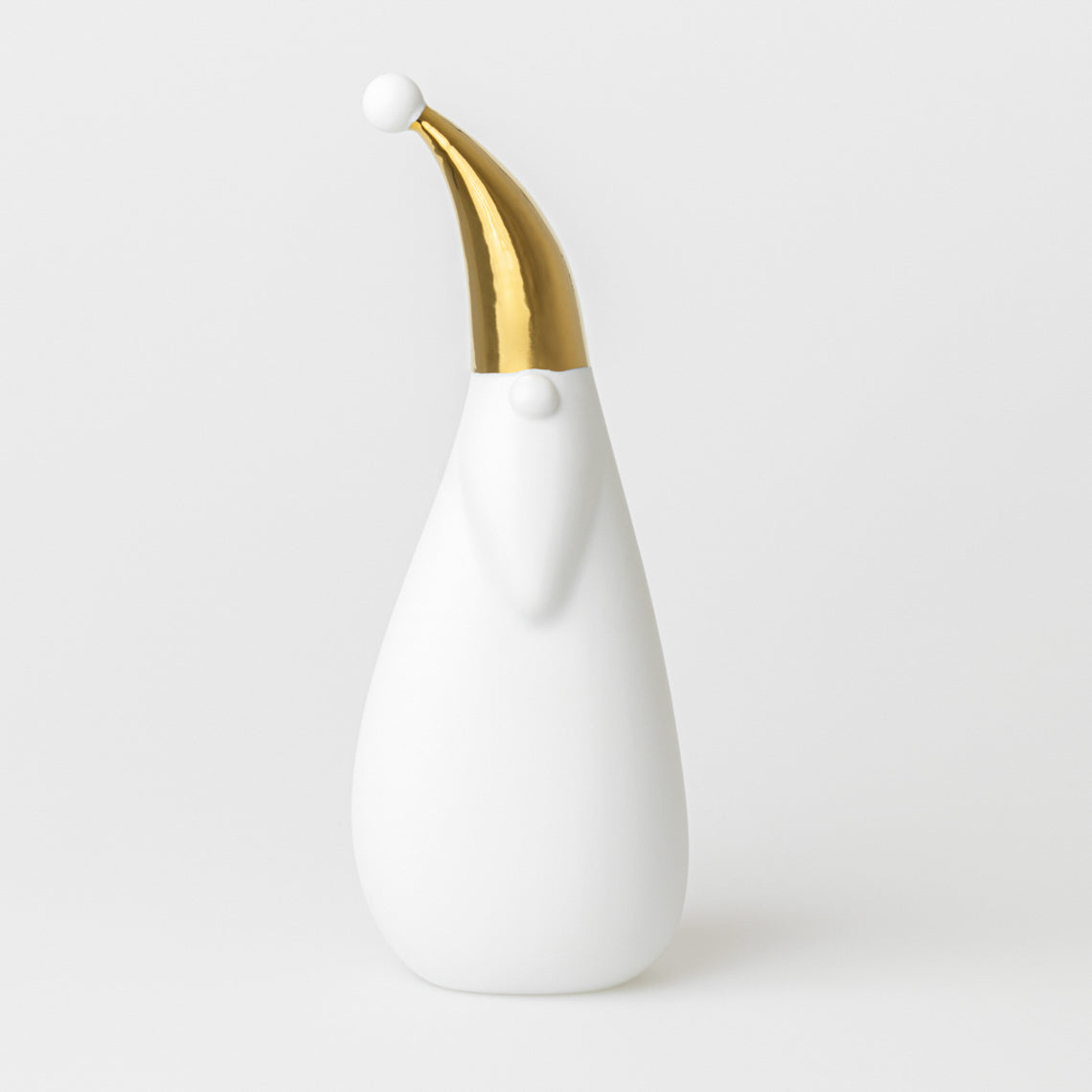Figurine Père Noël en Porcelaine avec son Chapeau Dorée - Räder
