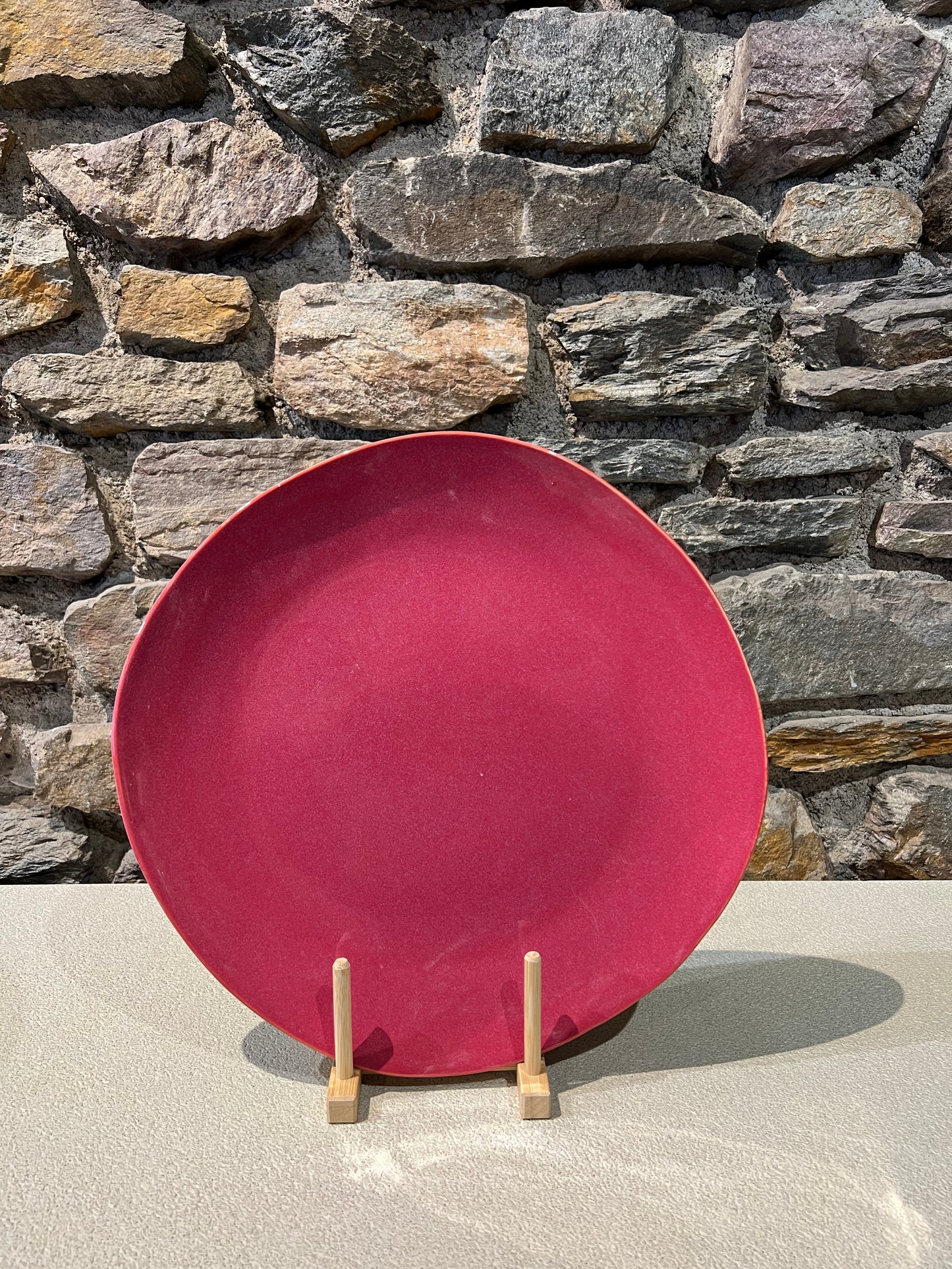 Assiette de Présentation en Grès D.33 cm Organica - Gresnovo