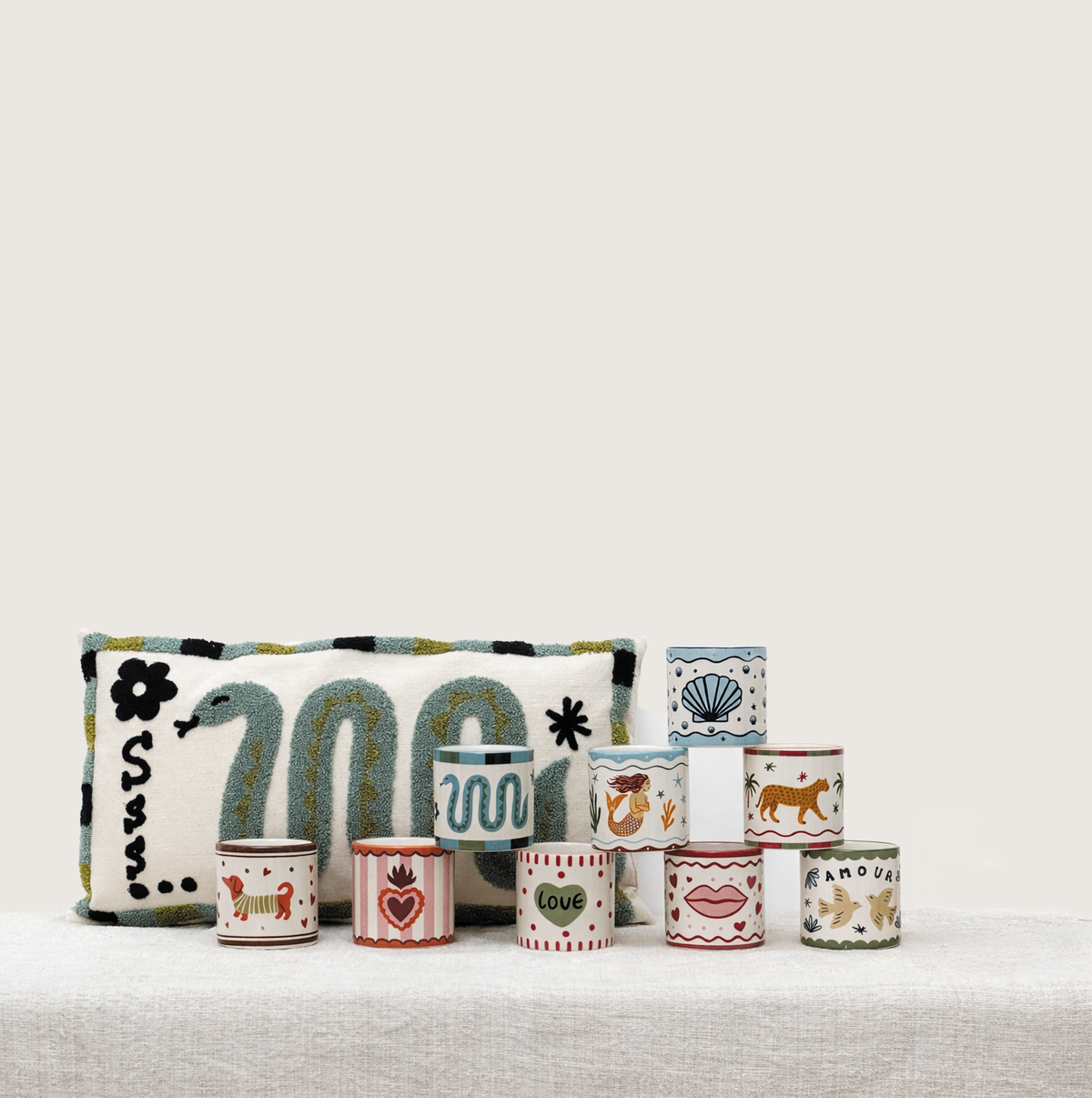 Bougie Muse Amour Oiseaux Senteur Ambre - Opjet