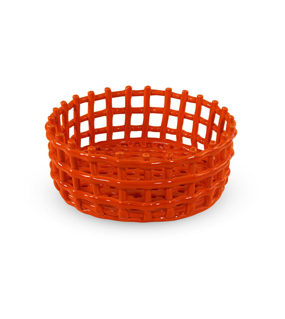 Corbeille à Fruits en Grès Orange ou Verte - WD Lifestyle