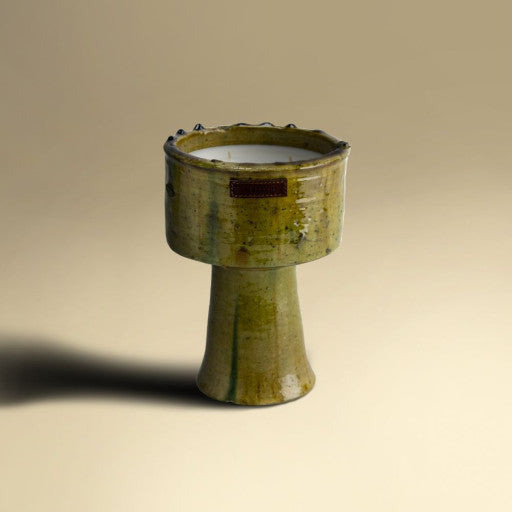 Bougie Tamegroute Verte / Jaune - Côté Bougie