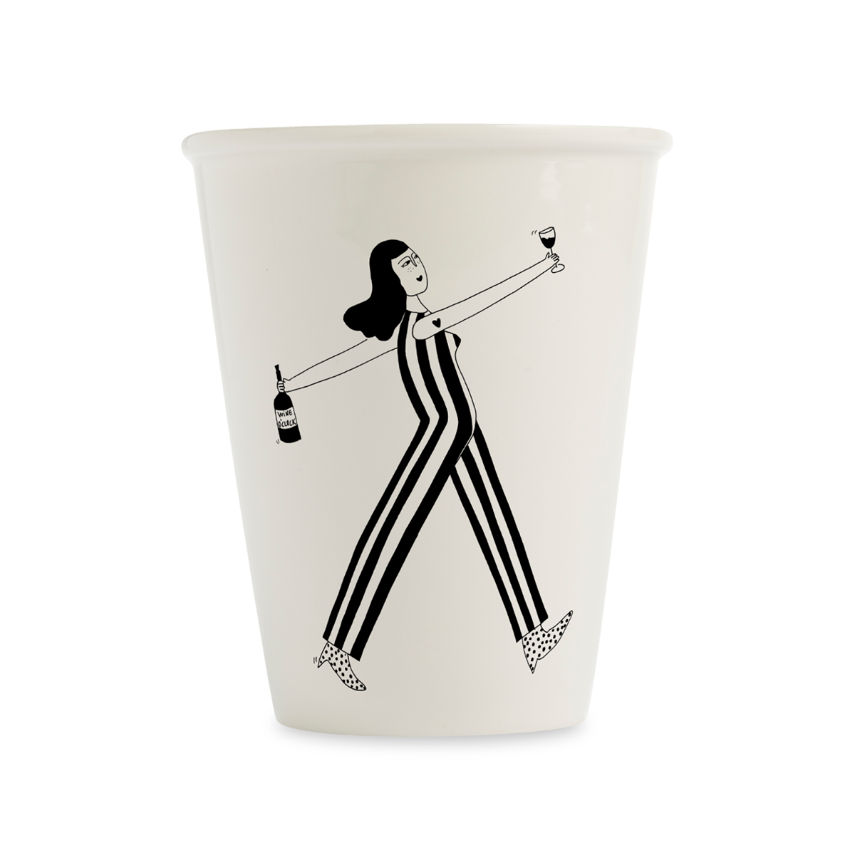 Tasse en Porcelaine « Wine O'Clock » - Helen B