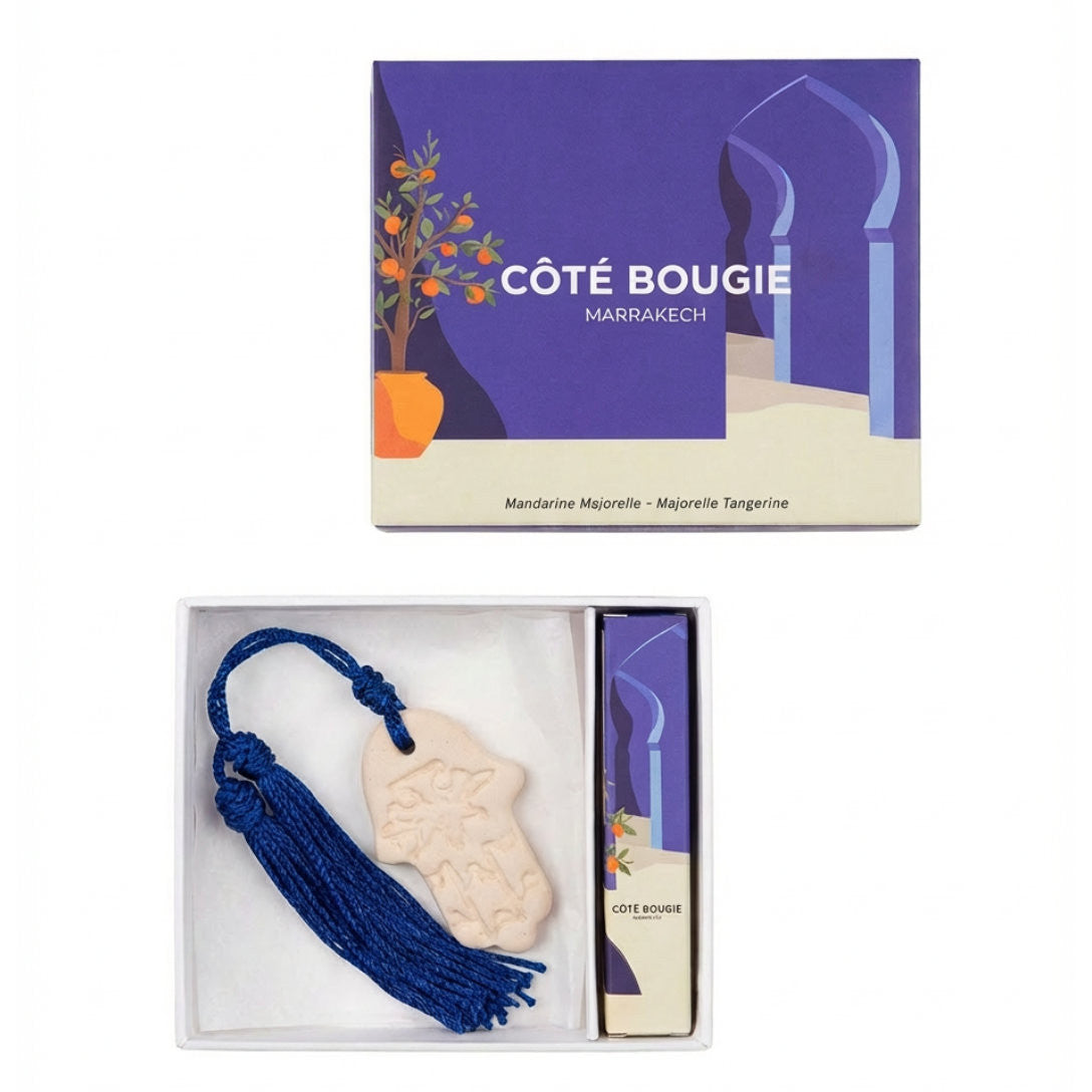 Coffret Palet en Céramique & Spray Parfumé - Côté Bougie