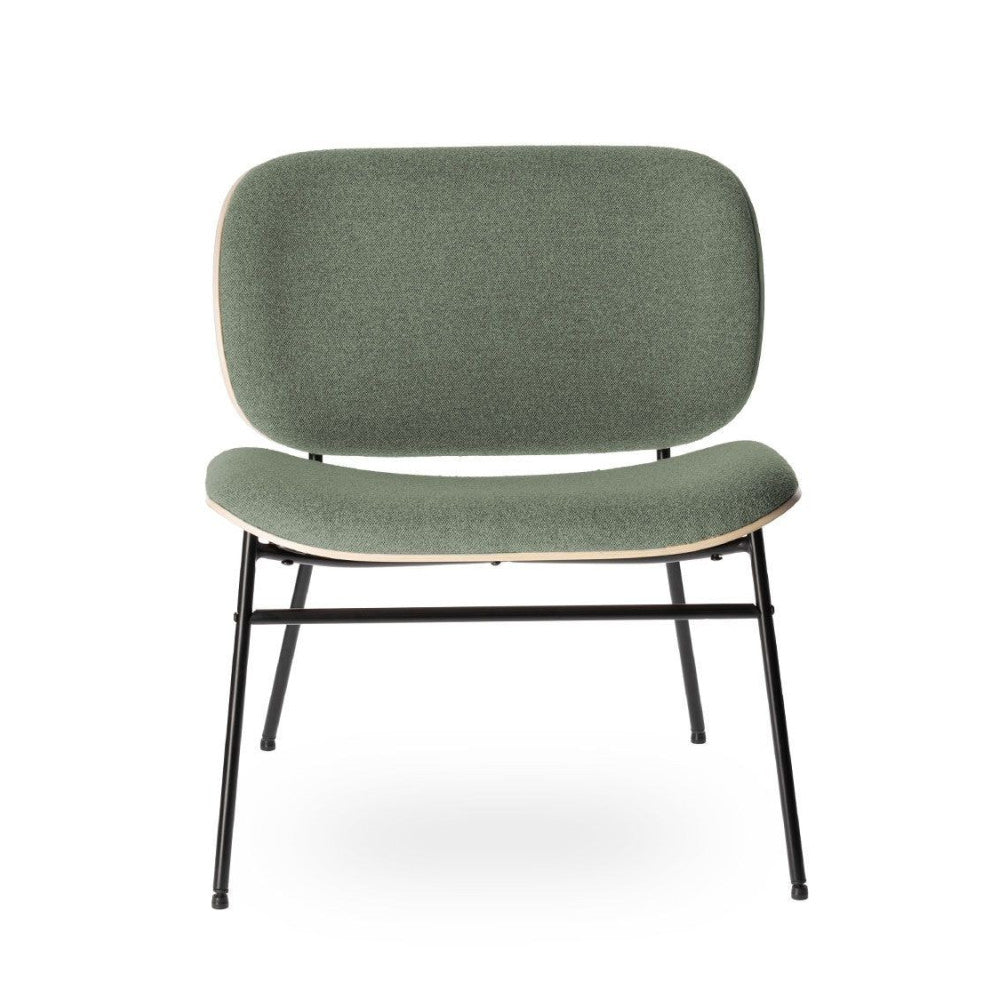 Fauteuil Kuji Vert Structure Blanchie - Athezza