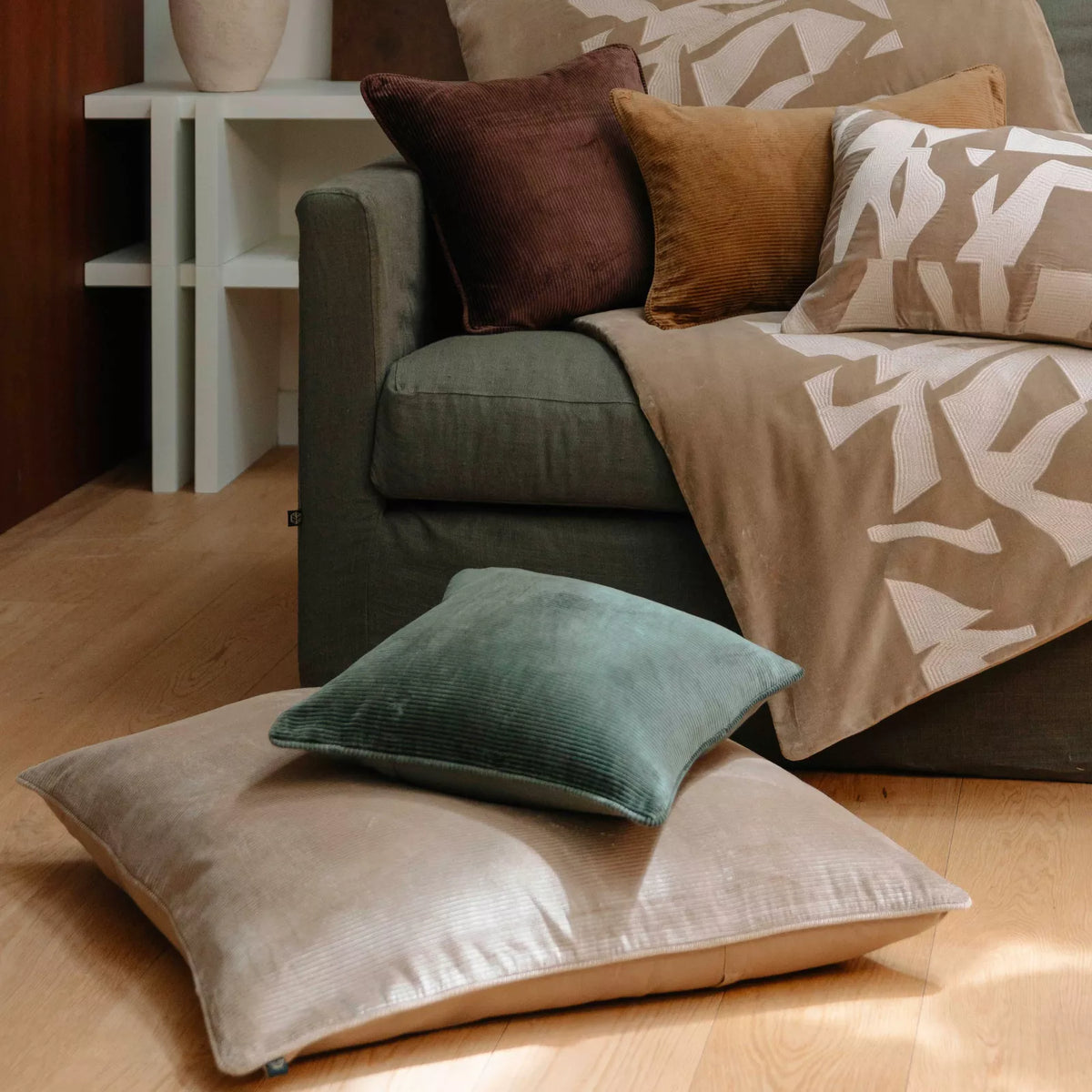 Housse de Coussin Hambourg en Coton & Viscose 45x45 cm - Haomy