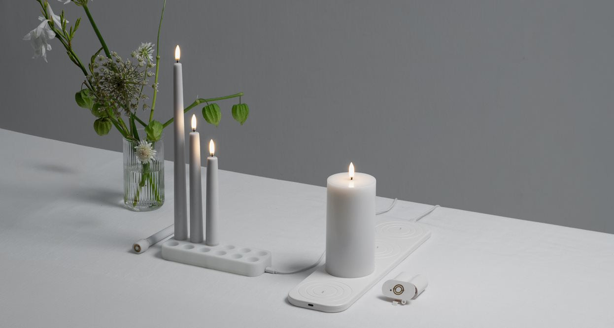 Station de Recharge pour Bougie LED Conique 18,5 x 6,5 cm - Uyunï
