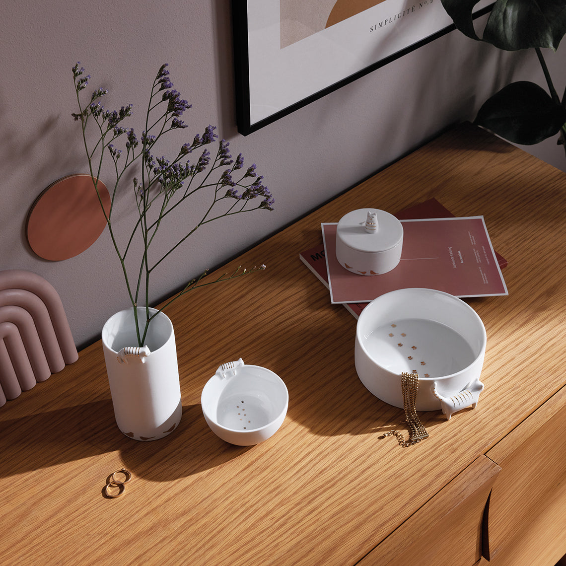 Bol en Porcelaine Chat 3D - Räder