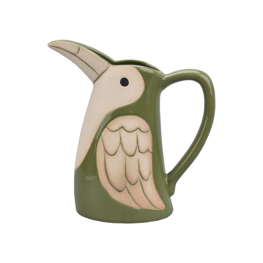 Pichet Oiseau en Grès Vert 1L - Opjet