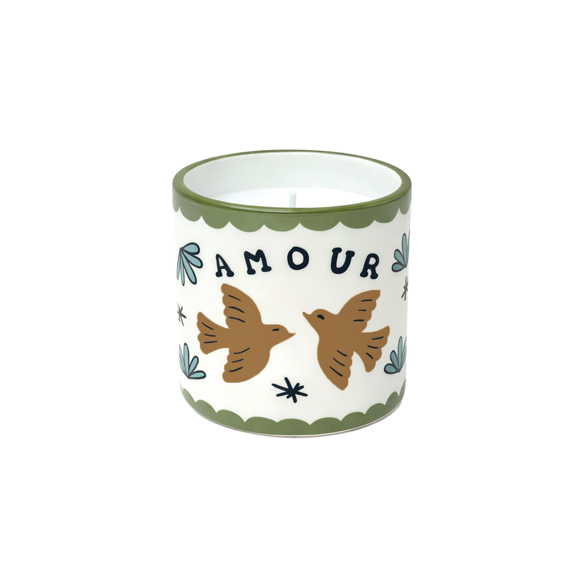 Bougie Muse Amour Oiseaux Senteur Ambre - Opjet