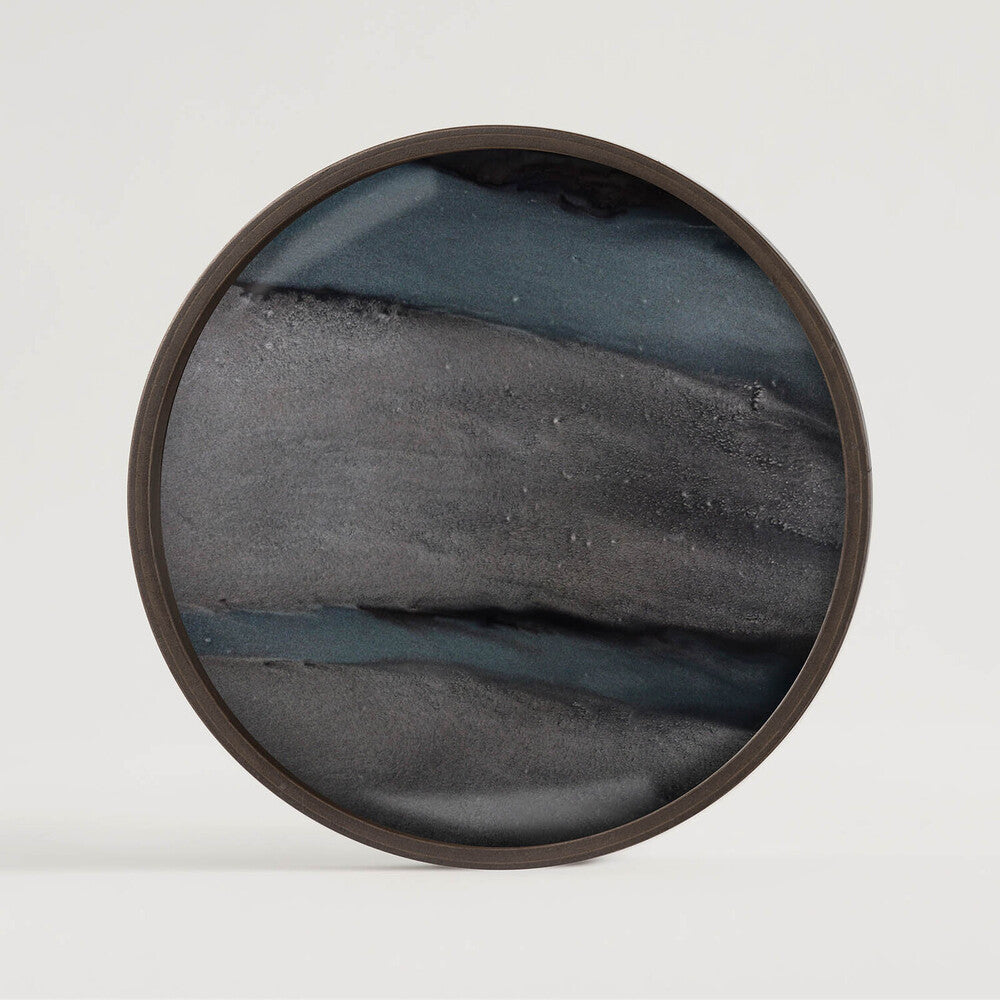 Plateau en Verre Organic Graphite 30cm  - Ethnicraft