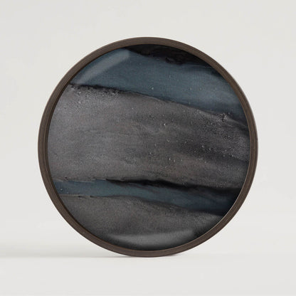 Plateau en Verre Organic Graphite 30cm  - Ethnicraft