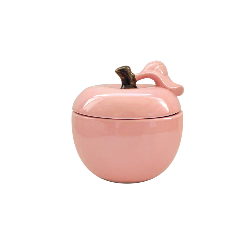 Boîte Pomme Colorée en Dolomite H.17 cm - Opjet