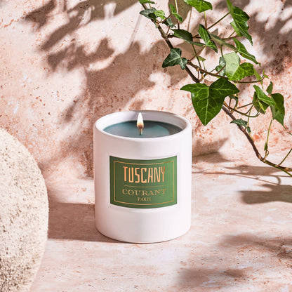 Bougie Parfumée Tuscany 230g Ambre, Vetiver & Musc - Courant Paris