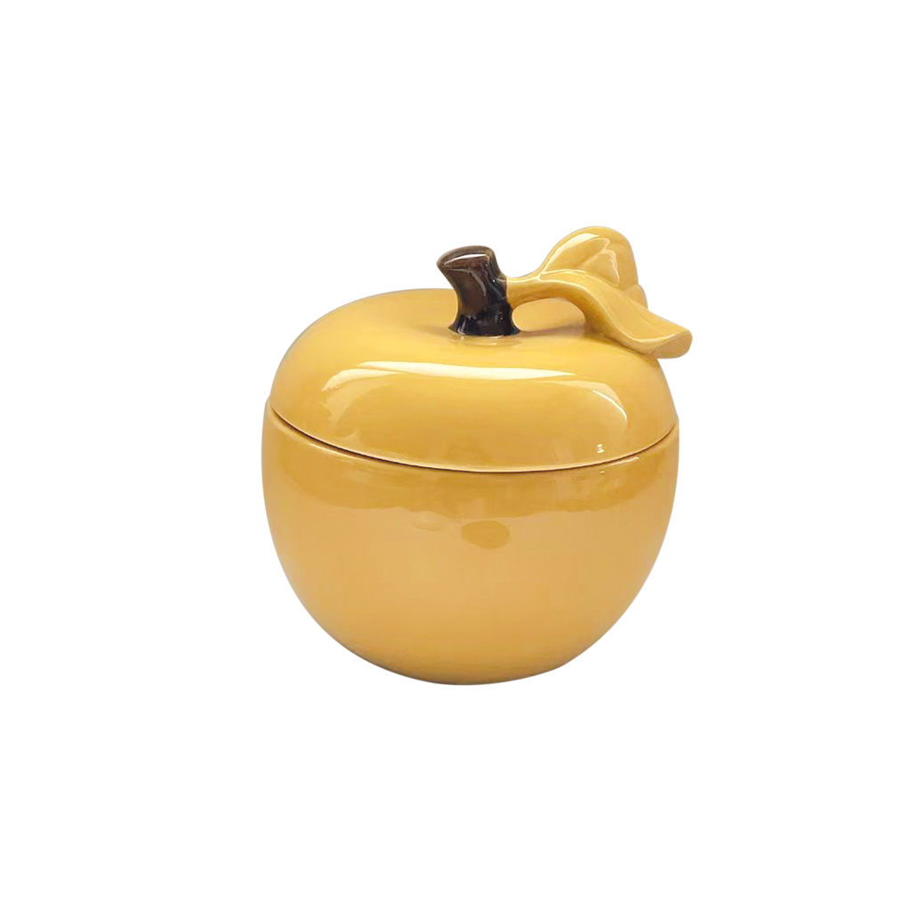 Boîte Pomme Colorée en Dolomite H.17 cm - Opjet