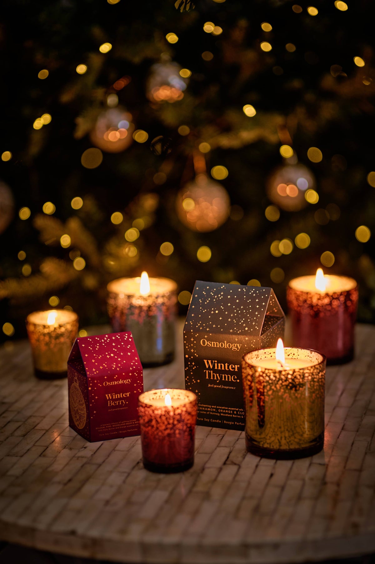 Bougie de Voyage Nordic Fireside Navy - Osmology
