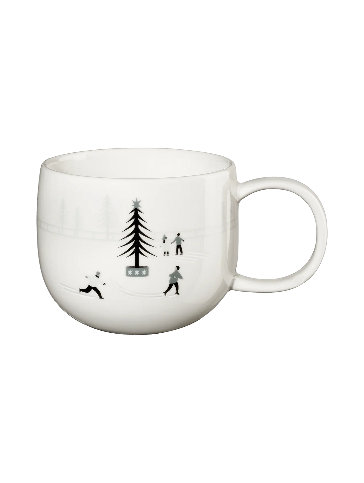 Mug en Porcelaine Blanche Thème Hiver - Asa