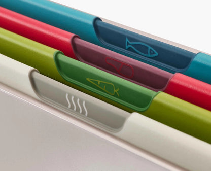 Set de 4 Grandes Planches à Découper avec Étui Compact - Joseph Joseph