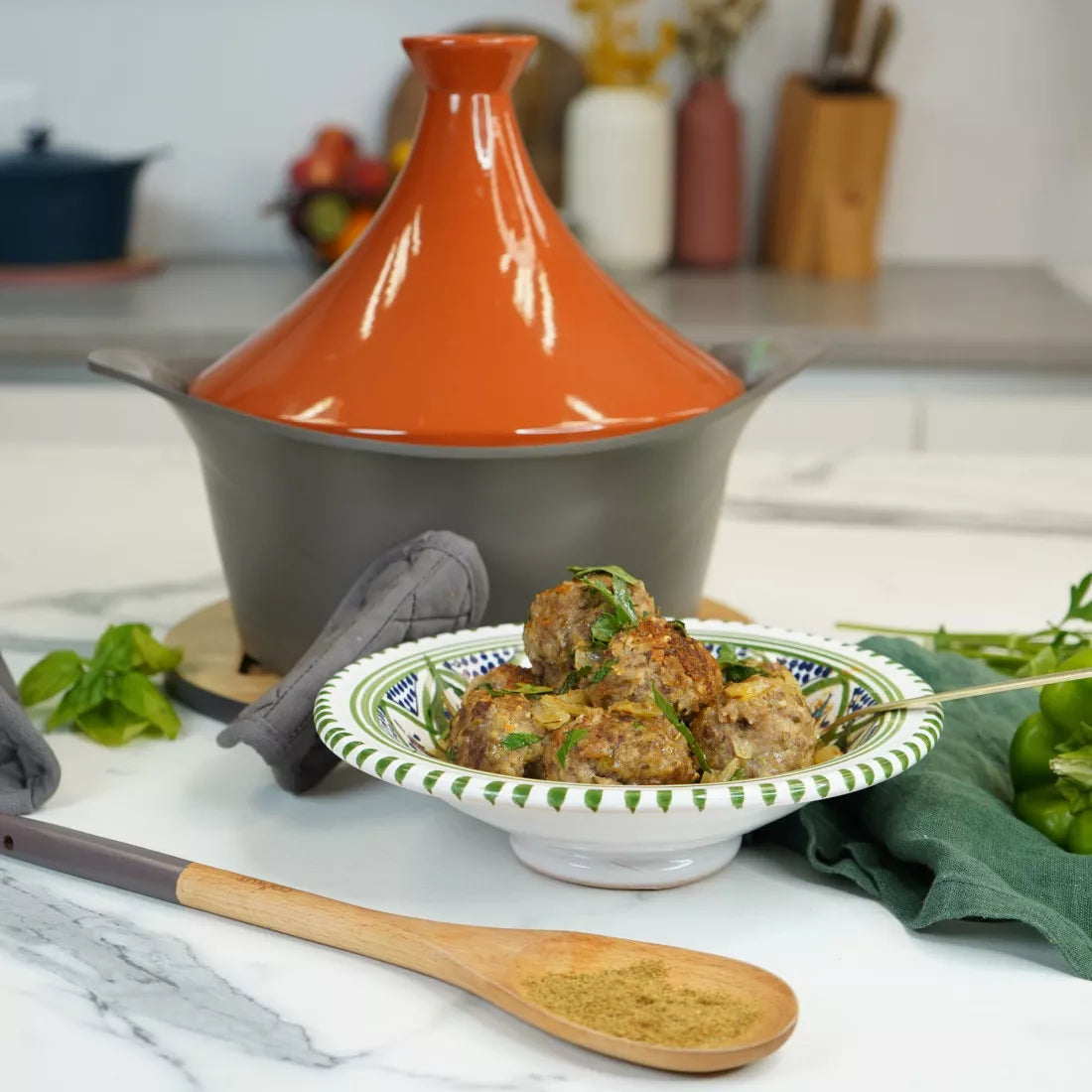 Couvercle Tajine 24/28 cm en Céramique pour Cocotte - Cookut