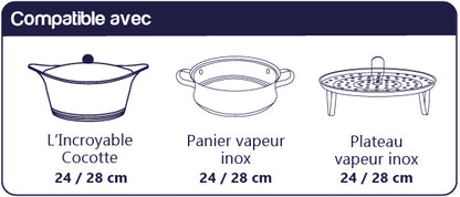 Couvercle Tajine 24/28 cm en Céramique pour Cocotte - Cookut