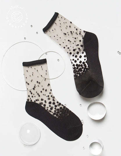 Paire de Chaussettes Nakameguro (Denim, Noir, Or, Silver) - Atelier Saint Eustache