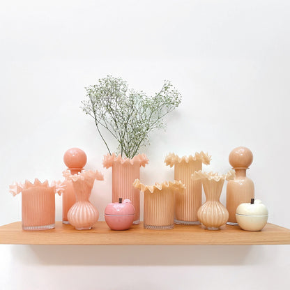 Boîte Pomme Colorée en Dolomite H.17 cm - Opjet