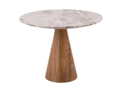 Table Bout de Canapé Force en Marbe et Bois de Manguier - Present Time