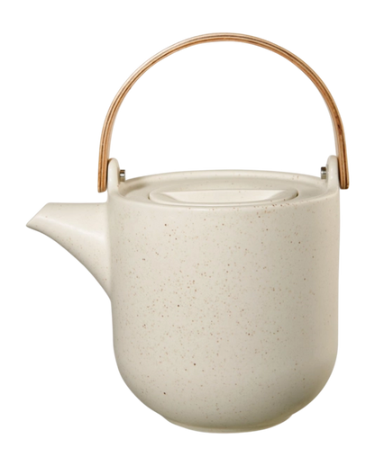 Théière Coppa en Porcelaine avec Manche en Bois - ASA