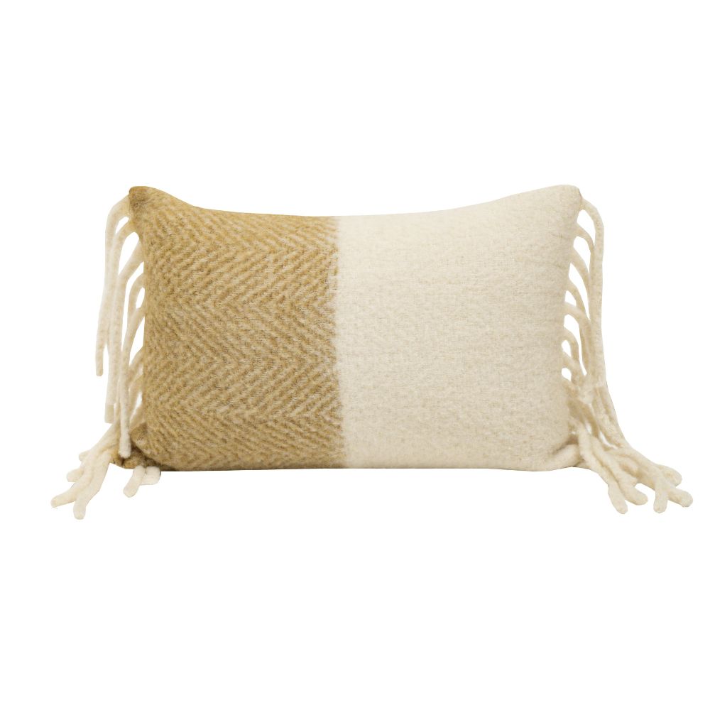 Coussin en Laine Bicolore Van 40x60cm - Bedandphilosophy