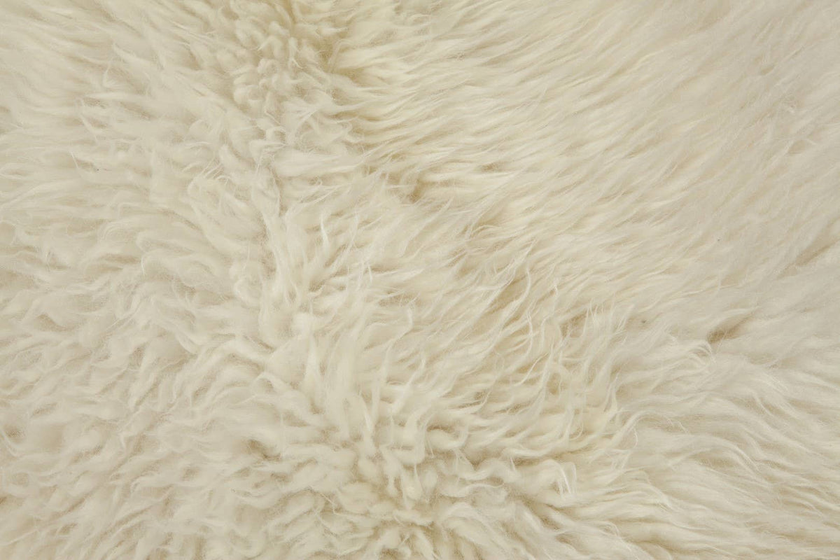 Peau de mouton blanche 90-110 cm