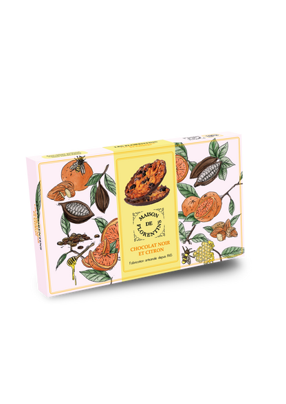 12 Florentins Citron & Chocolat Noir (100g) - Maison des Florantins