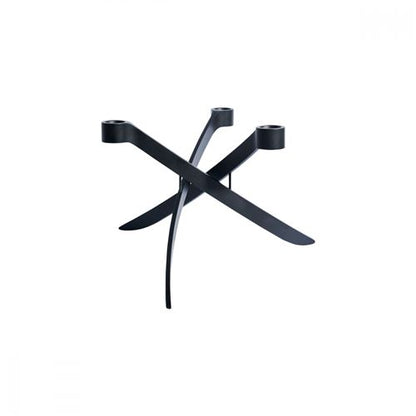 Bougeoir Design Noir - Uyunï