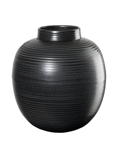 Vase en Grès Noir Strié - ASA