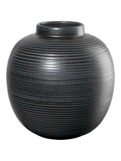 Vase en Grès Noir Strié - ASA