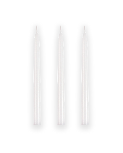 Lot de 3 Bougies Chandelles Flambeaux - My Jolie Candle