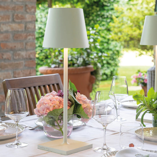 Lampe de Table Poldina Portative LED H.49 cm Intérieur/Extérieur - Zafferano