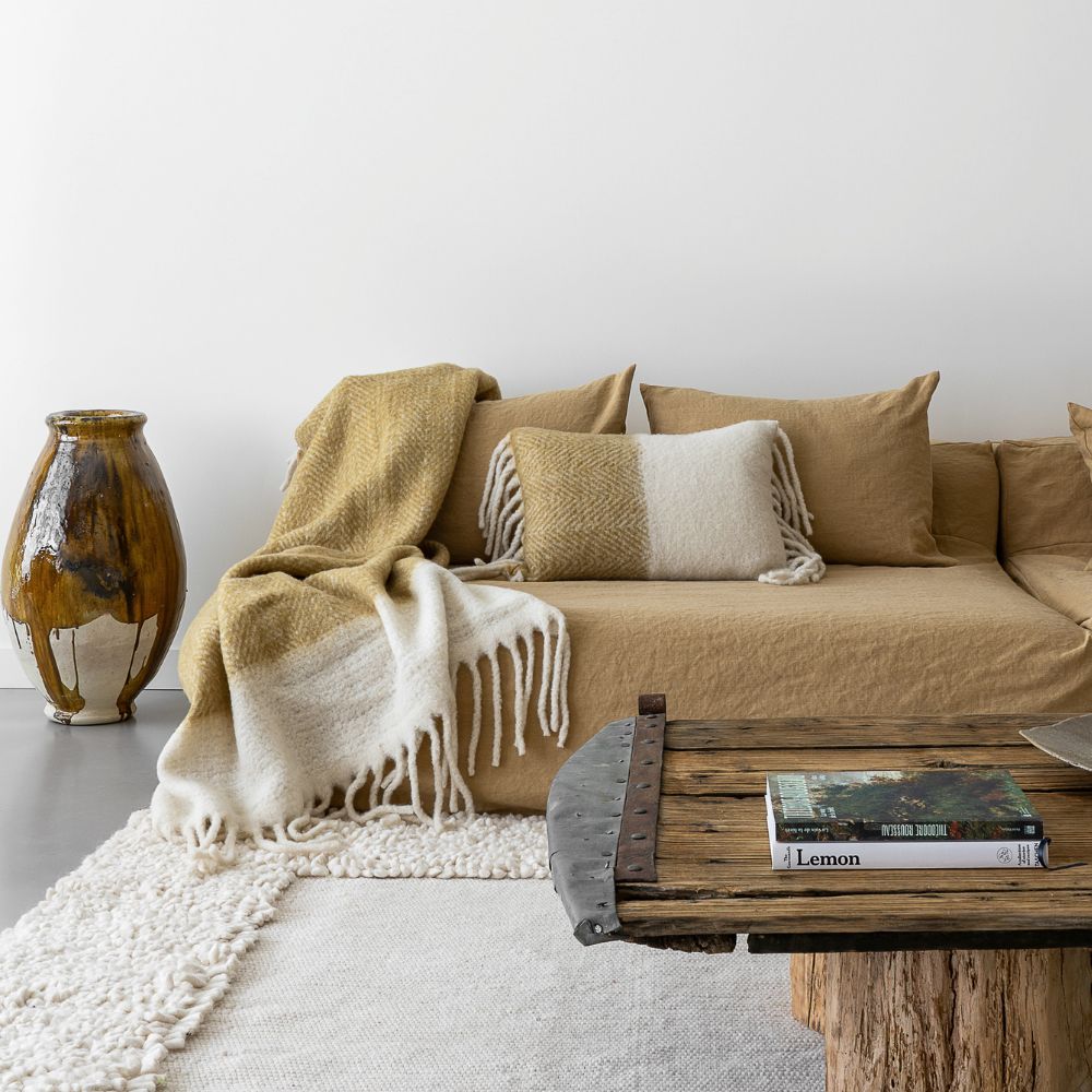 Coussin en Laine Bicolore Van 40x60cm - Bedandphilosophy