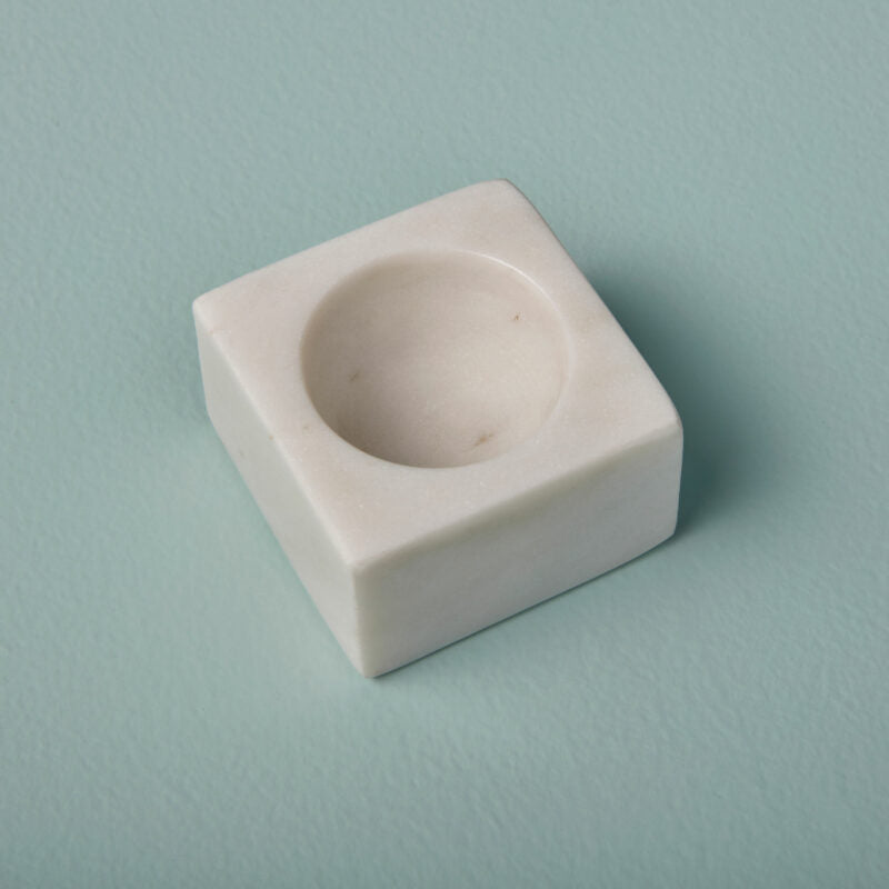 Coquetier en Marbre Blanc - Be Home
