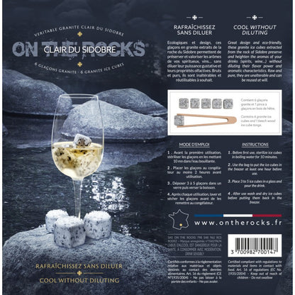 Coffret Glaçons en Granit & Pince, Rafraîchir sans Diluer - On The Rock