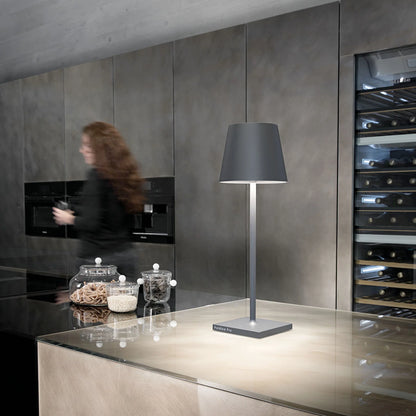 Lampe de Table Poldina Portative LED H.49 cm Intérieur/Extérieur - Zafferano