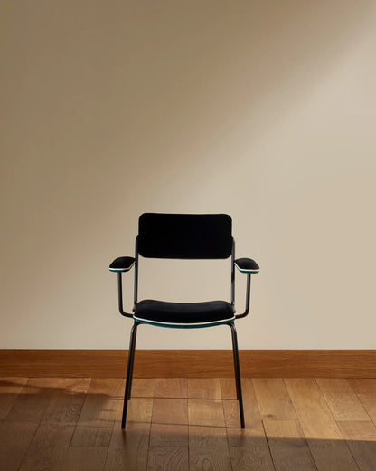 Chaise avec Accoudoirs Double Jeu Bleu Sarah - Maison Sarah Lavoine