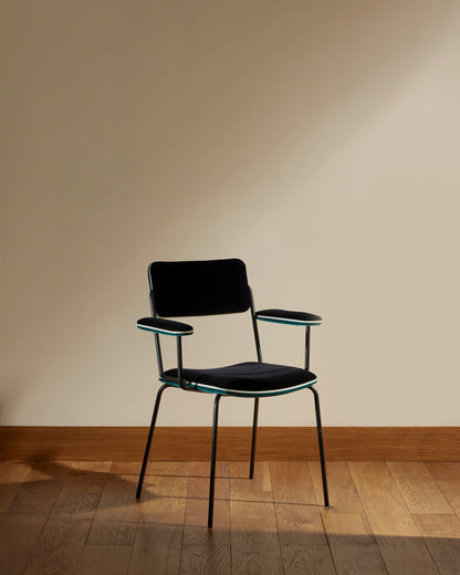Chaise avec Accoudoirs Double Jeu Bleu Sarah - Maison Sarah Lavoine
