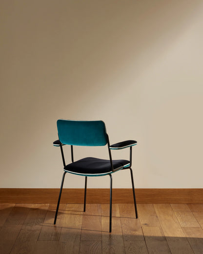 Chaise avec Accoudoirs Double Jeu Bleu Sarah - Maison Sarah Lavoine