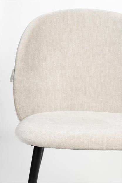 Fauteuil Cozy Beige - Zuiver lot de 2